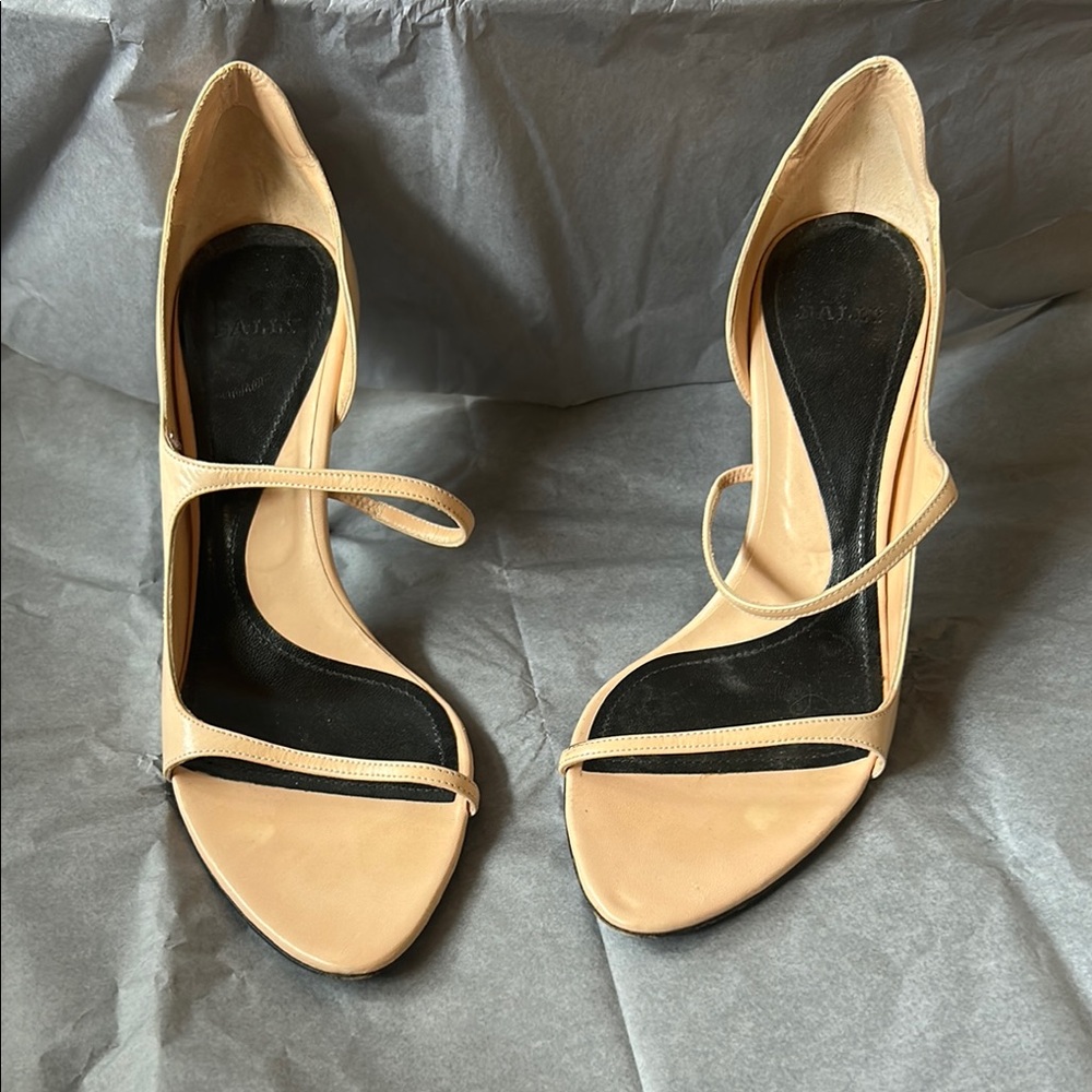 Bally Nude Strappy Heels